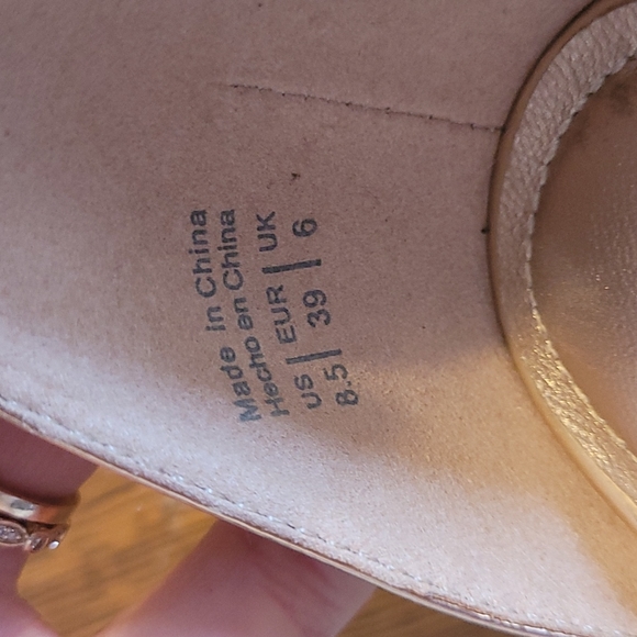 Aldo Rose Gold Strappy Stiletto  4"Heels 8.5 sandals - Picture 4 of 7